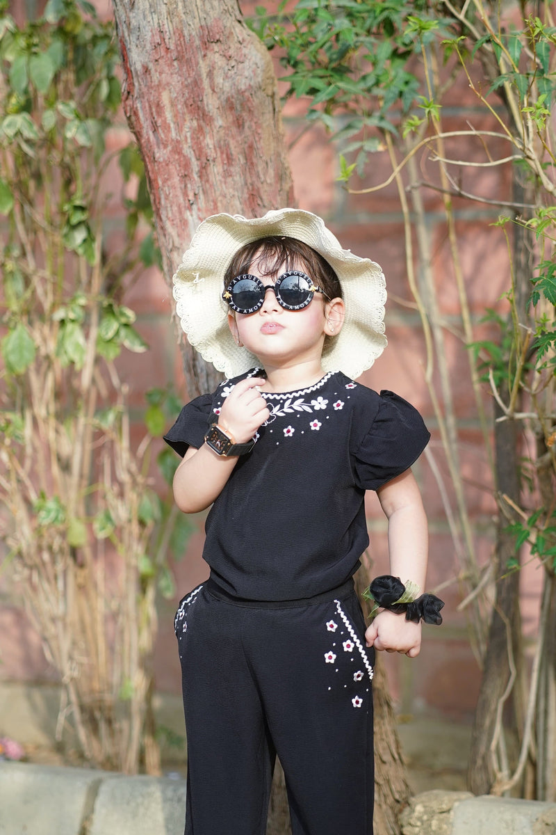 Neck & Pocket Embroidery ROmper Suit